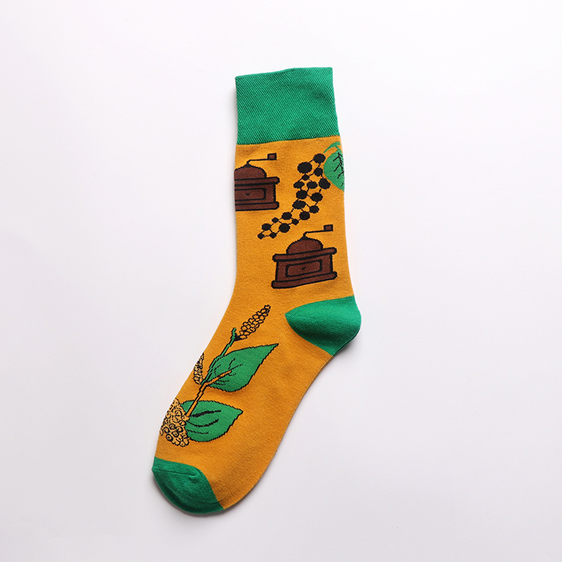 Spring Flower Socks Male Couple Seasons Cotton Socks